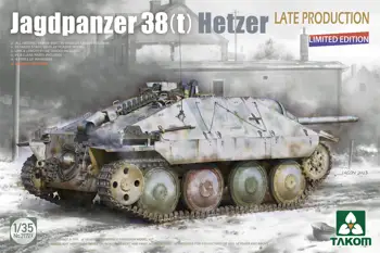 TAKOM 2172X 1/35 Jagdpanzer 38 (t) Hetzer късно освобождаване Без вътрешни облицовки, лимитирана серия