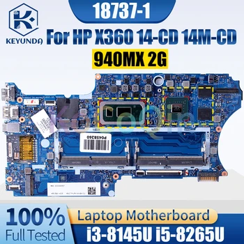 18737-1 За HP X360 14-CD 14M-CD дънна Платка на Лаптоп i3-8145U i5-8265U 940MX 2G L36452-601 дънната Платка на лаптопа е Напълно Тествана