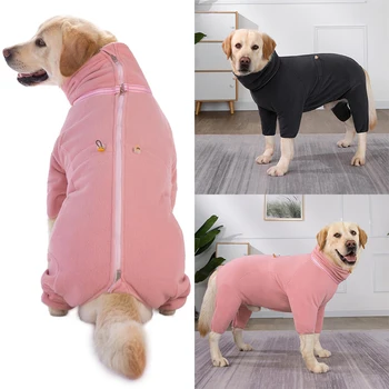 Есенно-зимни дрехи за домашни кучета, супер Топла вълнена памучен яке с цип, пуховик за кучета, памучни палто, стоки за домашни любимци