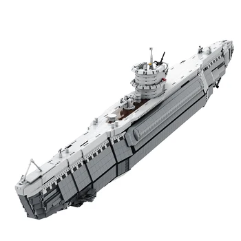 Gobricks MOC Тип VIIB Модел на Подводница Тухли За Подводни Лодки Военен Боен кораб Тухли Unterseeboot Градивен елемент Играчка За Събиране на Подаръци