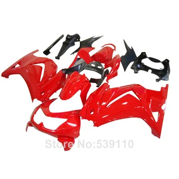 Комплект обтекателей за Kawasaki ninja 250r червен черен 2008-2014 EX250 08 09 10 11 12 13 14 комплект обтекателей YK08