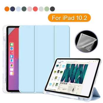Калъф за iPad 10.2 Калъф за iPad 9-то поколение 2021 iPad 8-то поколение 2020 за iPad на 7-то поколение Тънка поставка Мека делото