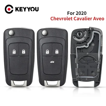 KEYYOU 5ШТ За Chevrolet Cavalier Europe 2020 Ключодържател HU100 Blade Нов 2/3 на Бутона Flip-Сгъваем Дистанционно Управление на Автомобил Калъф За Ключове