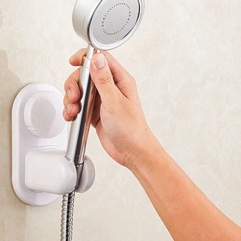 Регулируема самоклеящийся Държач за накрайник за душ, монтиран на стената Пластмасов Държач за душ, Аксесоари за баня