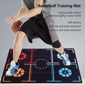 Баскетболен тренировъчен мат YUZI За тренировка контрол на топката, баскетбол подложка за краката, спомагателно оборудване за тренировки