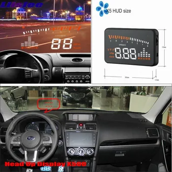 Автоматично Главоболие, HUD Дисплея За Subaru Forester/Impreza/WRX Автомобили OBD Компютърен Проектор, който Отразява на Предното Стъкло, Екран за Безопасно Шофиране