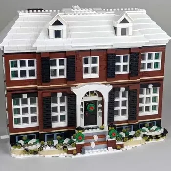 3955 БР. Съвместима модел Home Alone 21330 Строителни блокове Тухла Образование рожден Ден, Коледни подаръци Играчки
