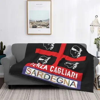 Покривалото Ultras Калгари Sardegna Quattro Mori, високо постилка за легло, всесезонное покривка за дивана в спалнята