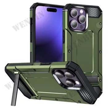 Калъф За iPhone 15 Pro Max 14 13 12 11 8 Pro 7 Plus X XR XS SE Военни клас Защитен Тънък, Здрав, Твърд Калъф-поставка