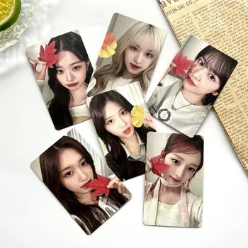 6шт Фотокарточки Група KPOP Female Idols I-VE Сладко Paper Selfie Карта Печат на Картички LOMO Cards за Колекция от Подаръци от Фенове