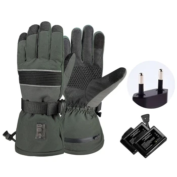 Термозащитные ръкавици с чувствителни на допир екрани, Ветроупорен топли зимни ръкавици за ски и мотоциклети