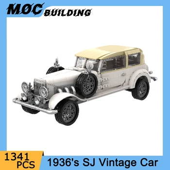MOC City Classic Vehicles Модел 1936 година SJ Ретро Автомобил Строителни Блокове САМ Креативна Идея Тухли Колекция от Играчки За Момчета, Подарък За Рожден Ден