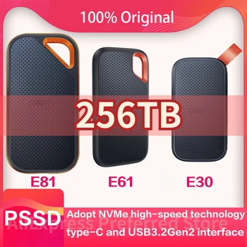 SSD E81 4 TB Преносим Мобилен Твърд Диск E61 64 TB И 2 TB 1 TB 480G USB3.2 Type C/A Външен Твърд диск E30 За лаптоп Твърд диск