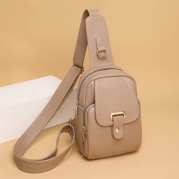 Дамска чанта, отличителни чанти, чанти от мека кожа, нови тенденция чанта, дамска чанта през рамо, чанти-незабавни посланици, дизайнерска опаковка с множество джобове