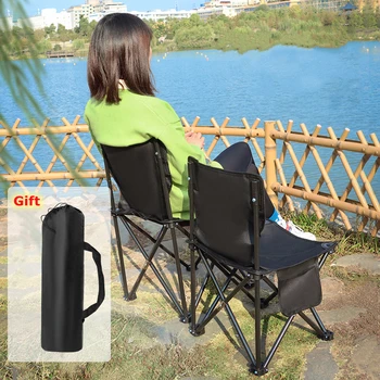 Портативен Сгъваем стол къмпинг на открито Сгъваем Стол за риболов на Семеен Пикник Седалка за барбекю ултра-леки туристически столове с облегалка