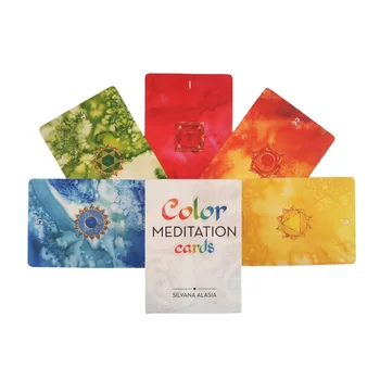 Нови цветни карти за медитация за семейството, приятелите, забавни предсказания, забавления, партита, настолни игри.