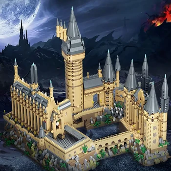 Серия Micro Bricks City Creative Medieval Magic Castle Модел на училищна архитектура Строителни блокове Подаръци Играчки Дете Възрастен Дете