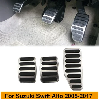 Калъф за автомобилни ножных на педалите от неръждаема стомана AT MT за Suzuki Swift Sport Ignis Alto Grand Vitara 2005-2017 Аксесоари Jimmy 2012-2017