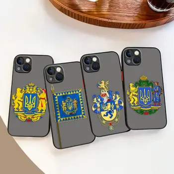 Нов Горещ Прекрасен Знаме на Украйна Модерен Матов Калъф за iPhone на Apple 14 13 11 12 MINI Pro XS Max XR X 7 8 SE 6 6S Plus Shell Case