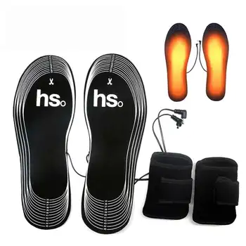 USB-стелки с електрически отопляеми за обувки с батерии, електрически отопляеми, топлинни стелки за краката, топло носочная уплътнението, зимна топла подметка за обувки