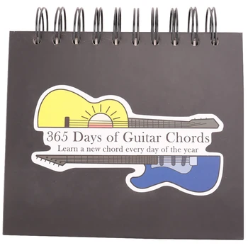 1 БР. Календар китарни акорди на 365 дни, дневен календар китарни акорди на ден / Подарък за китарист