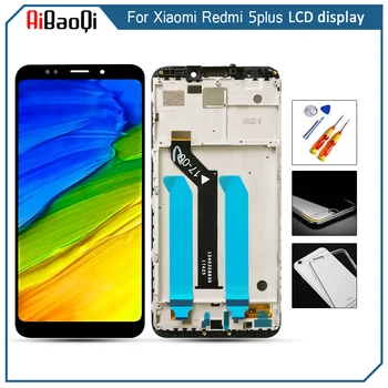 За Xiaomi Redmi 5 Plus сензорен екран и LCD дисплей Xiaomi Redmi 5 Plus цифров преобразувател Тъчпад в събирането 5,99 инча с рамка