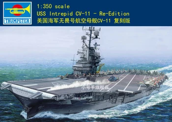 Комплект переизданной модели на Trumpeter 05618 в мащаб 1:350 USS lntrepid CV-11