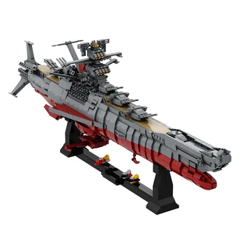 Gobricks MOC Военно-Космическите Бойни кораби Yamato градивните елементи на Космически Кораб Оръжие Модел на Кораба сам Тухли За Деца Играчка За рожден ден