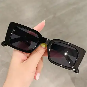 UV400 Плажни/пътни слънчеви очила с леопардовым наклон в малка рамка, Квадратни слънчеви очила правоъгълни сенки
