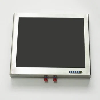 19-инчов LCD монитор Naval Display от неръждаема стомана с пълна резолюция IP67 и съединители DTL-38999 серия iii