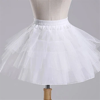 Сватбени аксесоари Детска долната пола за момичета Vestido Longo Бална рокля-Пола с кринолином В присъствието на Долната пола