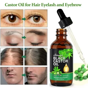 Биологичното ямайское черно рициново масло, за тялото, косата, кожата, миглите, Хранително Масажно масло