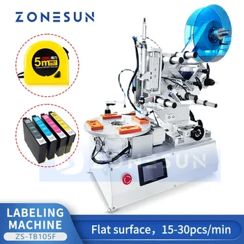 Автоматична машина за нанасяне на етикети ZONESUN за плоски повърхности, Оборудване за нанасяне на етикети специален дизайн ZS-TB105F
