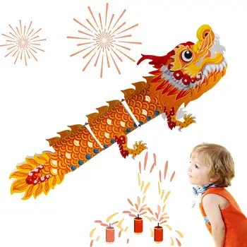 Китайските Фестивални Ръчно изработени фенери, комплекти китайски фенери с Танци дракон, Китайски Коледни Фенери за празника на пролетта