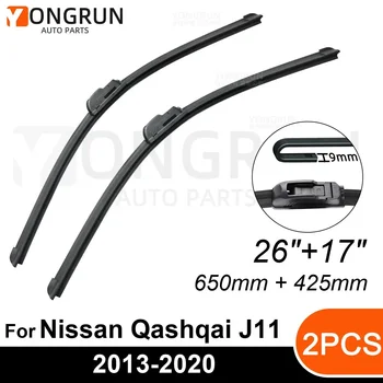 Размерът / Видът На Предните Чистачки На Предното Стъкло За Nissan Qashqai J11 2013-2020 Четка За Чистачки Гумена 26 