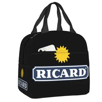 Марсилия Франция, Дамски чанти-тоут Ricard с изолация за обяд, за многократна употреба термоохладитель, Bento-бокс за работа, обучение и пътуване