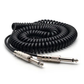 Китара пружинен кабел 6.35 /6.5 Китара бас аудио кабел, екранировка проводник на 5 м За да се свържете звука на електрически китари