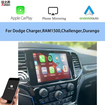 OEM-Модифицирано Безжично Решение CarPlay За Dodge Charger RAM 1500 Challenger Durango 8.4 UConnect Radio Android Auto Mirror Линк