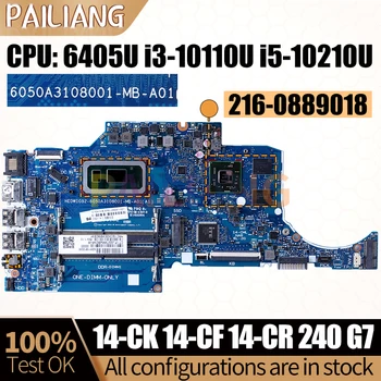 За HP 14-CK 14-CF 14-CR 240 G7 дънна Платка на Лаптоп Лаптоп 6050A3108001 L68265-601 6405U i5-10210U дънна Платка Напълно Тестван