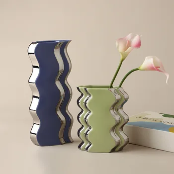 Керамична ваза Nordic Ins Моранди, Аксесоари за украса на дома, Контейнер за цветя, сватбени вази за украса на масата