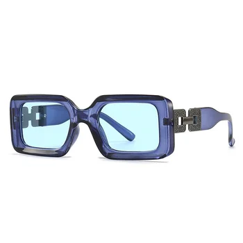 Правоъгълни Реколта Квадратни Слънчеви очила Дамски Маркови Дизайнерски Ретро слънчеви очила Слънчеви очила Дамски лещи UV400 Eyewears