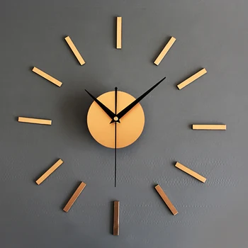 Стенен с часовников Механизъм Творчески Часовници Самозалепващи Потайные Часовници Ретро-винтидж Horloge Murale Decor SC364