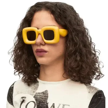 Нови европейски и американски модни слънчеви очила, раздутата, за да придадат необичайна личност на слънцезащитни точки за преграждане на снимките на подиума