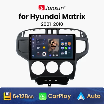 Junsun V1 AI Voice Wireless CarPlay Android Auto Radio за Hyundai Matrix 2001 - 2010 4G Автомобилен мултимедиен GPS 2din автомагнитола