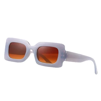 Европа и Съединените Щати Слънчеви очила в ярки цветове Женски 2022 Нови слънчеви очила в квадратна рамка, Мъжки модни ретро очила