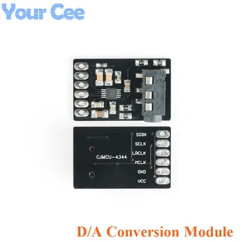 Такса цифроаналогового конвертор CJMCU-4344 D/A Модул за преобразуване на стереозвука CS4344 с интерфейс I2S