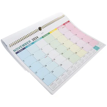 2024-2025 Стенен календар с график за януари. 2024 - юни. 2025 Планер на масата за Нова година Домашен офис