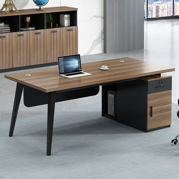 Настолен компютър, офис маса, лесна за персонала, офис-маса за един човек, модерна комбинация от мебели Escritorios QF50OD