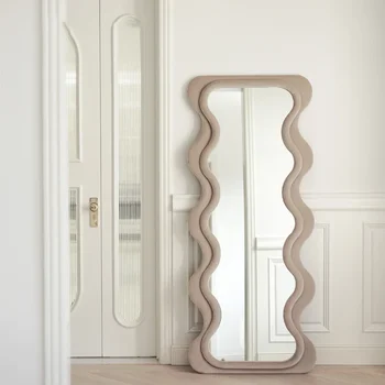 Вълнообразни домашен ретро-магазин за дрехи floor r, фланелевое голямо огледало със специална форма
