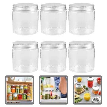 Стъклени буркани с алуминиев капак за съхранение на храна, Стъклени съдове за консервиране кисело мляко, преносими капачки, мини-контейнери за бебета, пътна бутилка, гърне